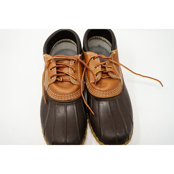 L.L. Bean Duck Boots Women's 9 Brown Slip-On Low Top Round Toe Waterproof - Picture 4 of 10